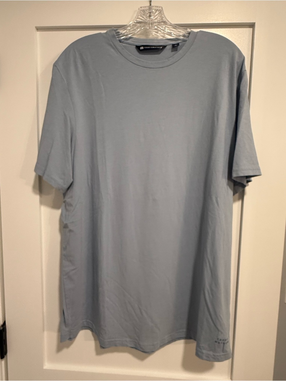 Travis Mathew Light Blue Men's Crewneck T-Shirt, Size XL